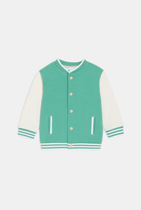 Veste teddy fruits vert bébé garçon 1