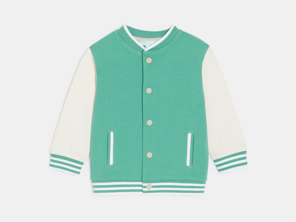 Collegejacke Früchte grün Kleinkind Junge 1