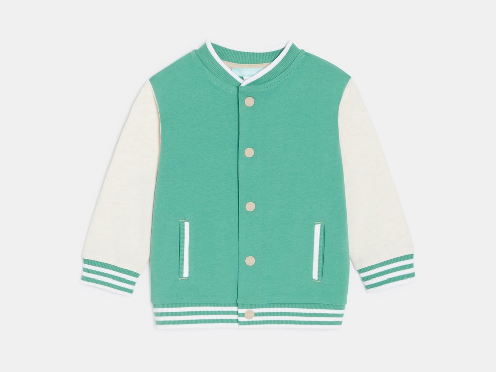 Collegejacke Früchte grün Kleinkind Junge 2