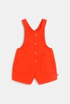 Salopette twill et t-shirt fraises rouge bébé fille 3