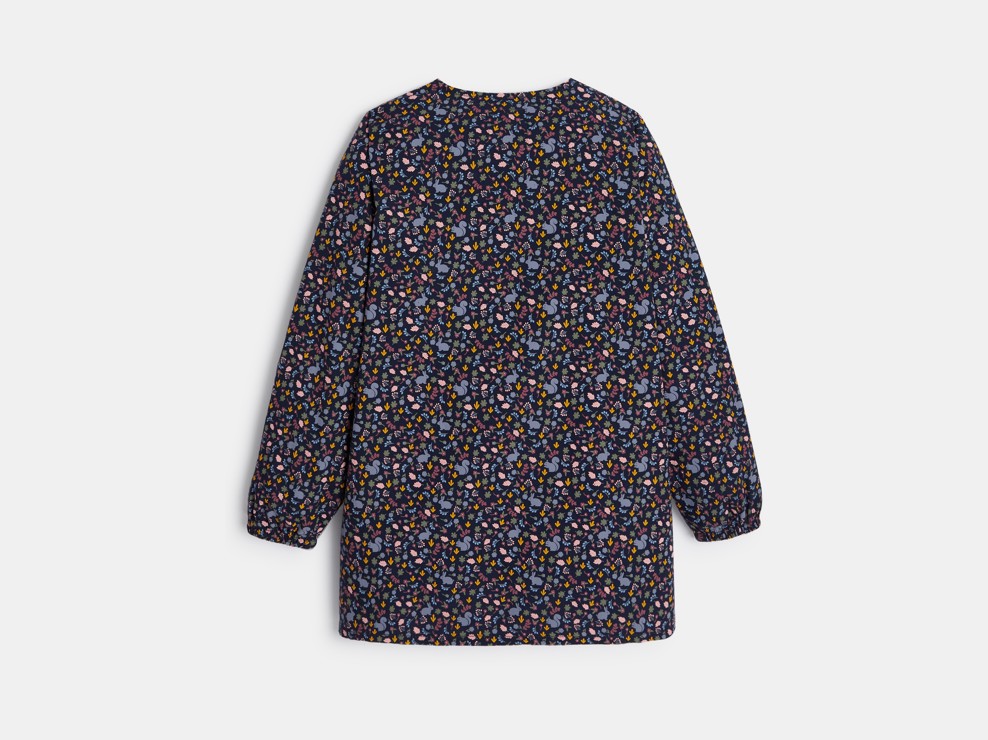 Bedruckte Schulschürze in Grau Mädchen 2