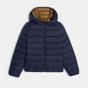 Boy's navy hooded down jacket 1