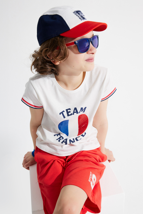 T-shirt team France blanc Fille 1