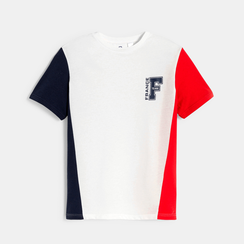 T-shirt bleu blanc rouge Garçon - 5A