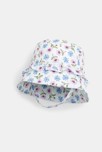 Chapeau de soleil volanté fleuri bébé fille