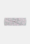 Headband fleuri rose bébé fille