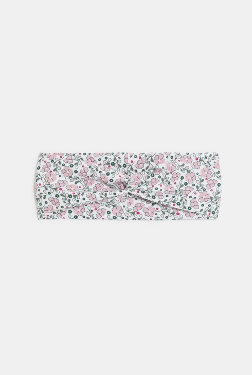 Geblümtes rosa Stirnband Kleinkind Mädchen 1