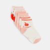 Chaussettes basses fruits rose bébé fille (lot de 3)