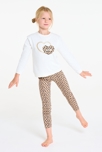 Pyjama léopard blanc Fille 4