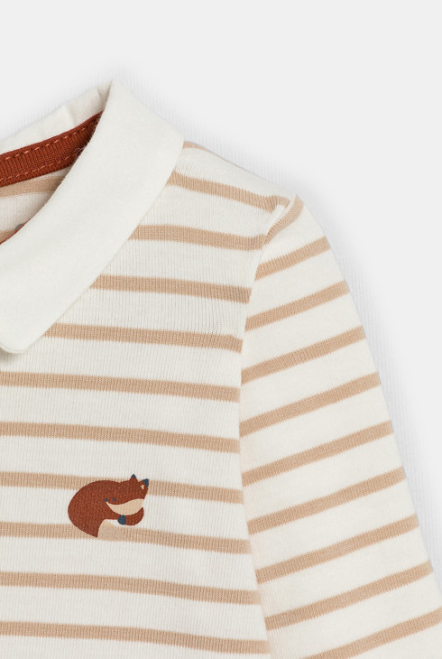 Brauner Body mit Füchsen Kleinkind Junge (3er-Pack) 2