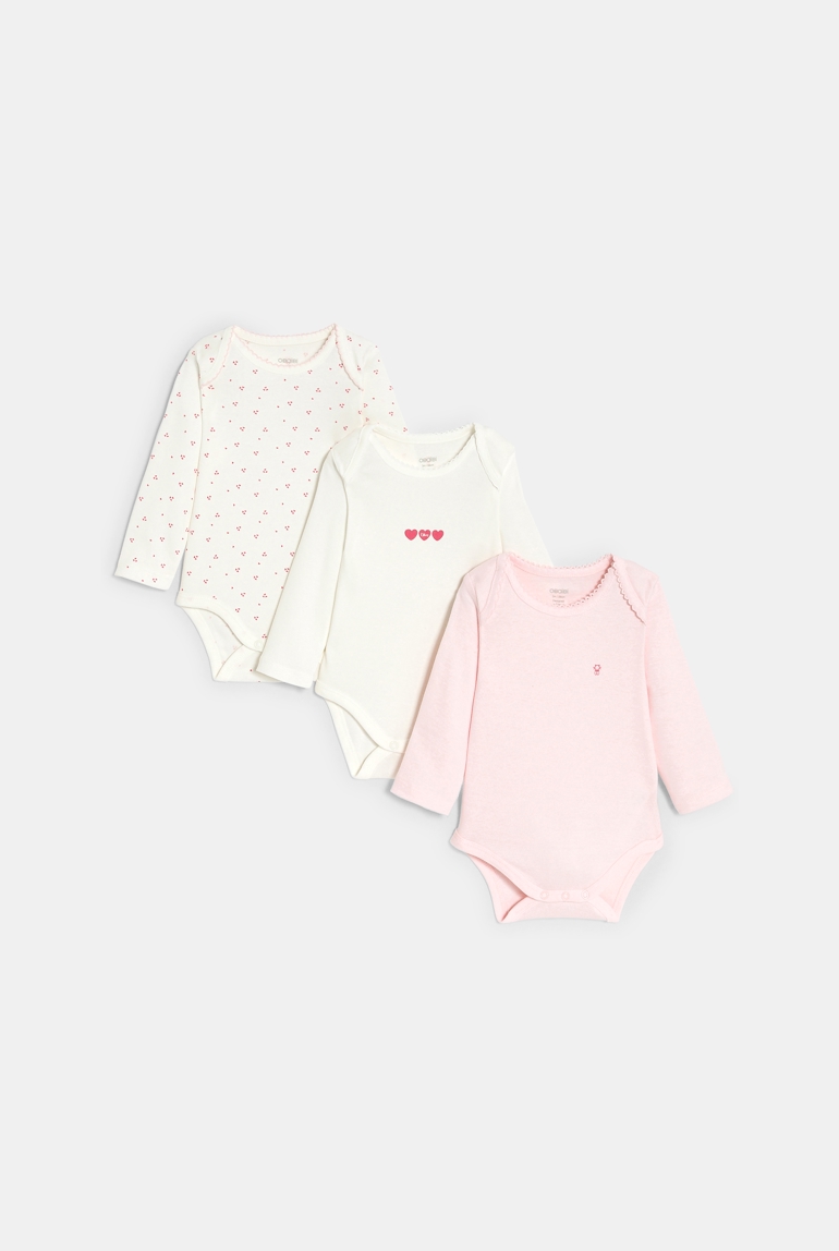 Body col us cœurs rose bébé fille 1
