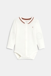 Salopette fantaisie rayée ourson et body marron bébé garçon 2