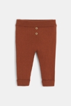 Pull maille tricot ours et pantalon marron bébé garçon 2