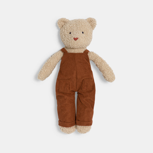 Doudou ourson bouclette marron bébé mixte 1