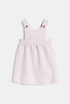 Robe coton effet côtelé et body rose bébé fille 3