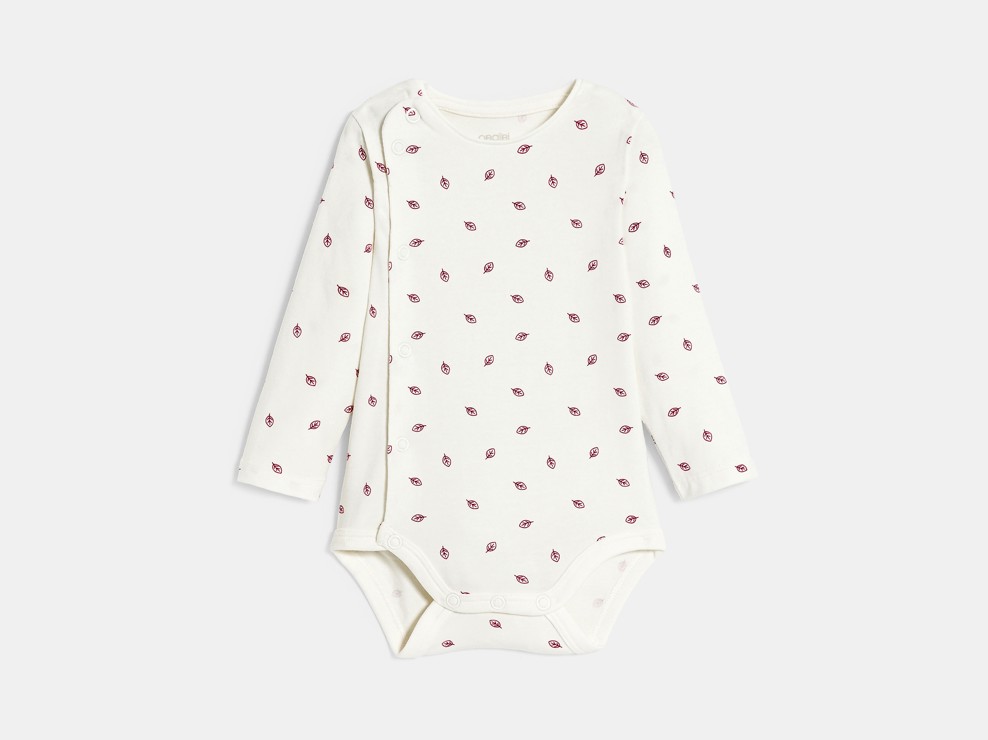 Robe coton effet côtelé et body rose bébé fille 2