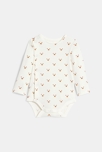 Salopette en maille tricot et body rose bébé fille 3