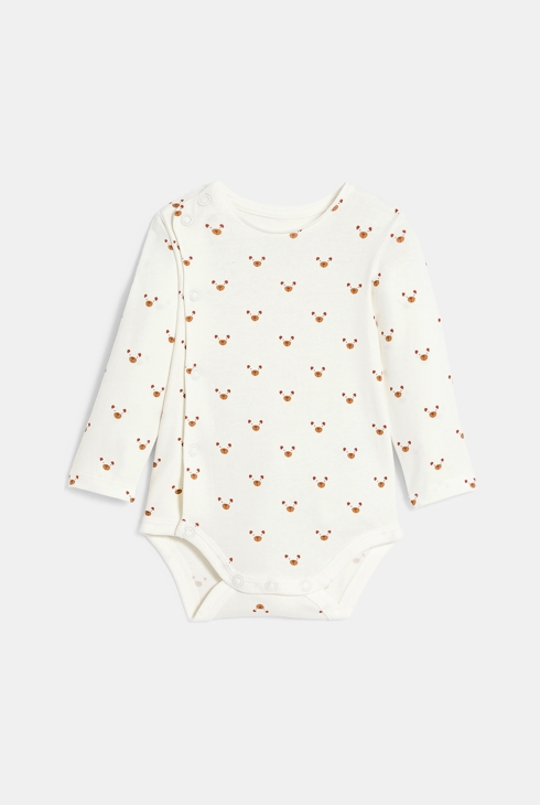 Salopette en maille tricot et body rose bébé fille