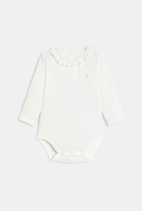 Robe fleurie et body rose bébé fille 2