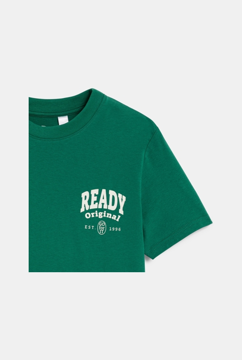 Groen sportief T-shirt voor jongens 2