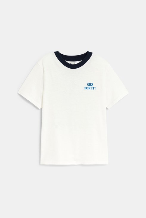 T-shirt sportswear blanc Garçon