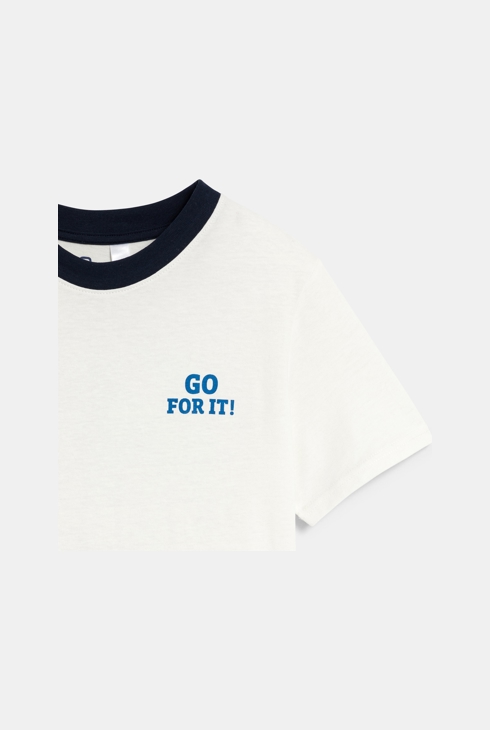 T-shirt sportswear blanc Garçon