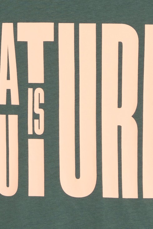 Khakigrünes T-Shirt mit Schriftzug Jungen 2