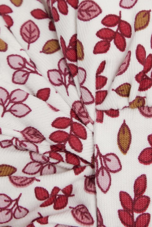 Baby girl's pink floral turban hat 2