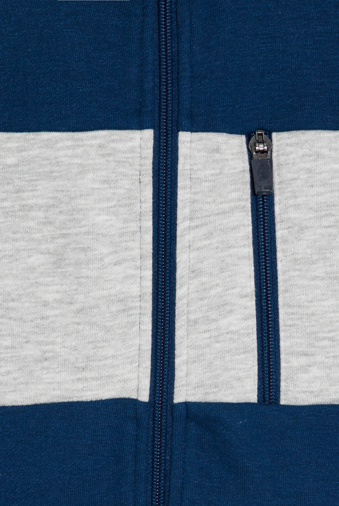 Sweat-shirt bicolore bleu marine Garçon