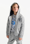 Sudadera con capucha gris niño 1