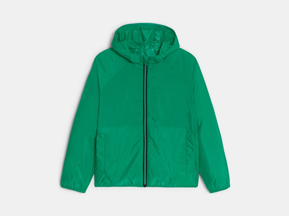 Blouson coupe-vent déperlant vert Garçon 1