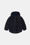 Doudoune chaude à capuche noir Garçon