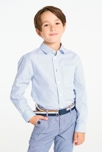 Chemise rayée bleu Garçon 1