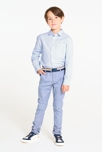 Chemise rayée bleu Garçon 4