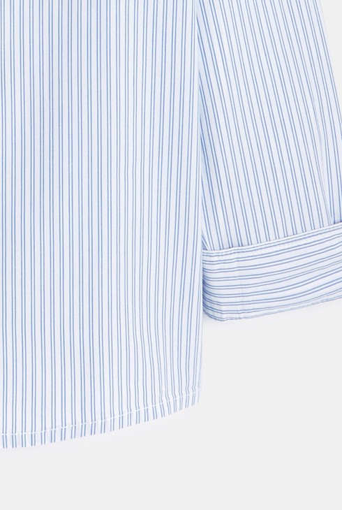Chemise rayée bleu Garçon 2