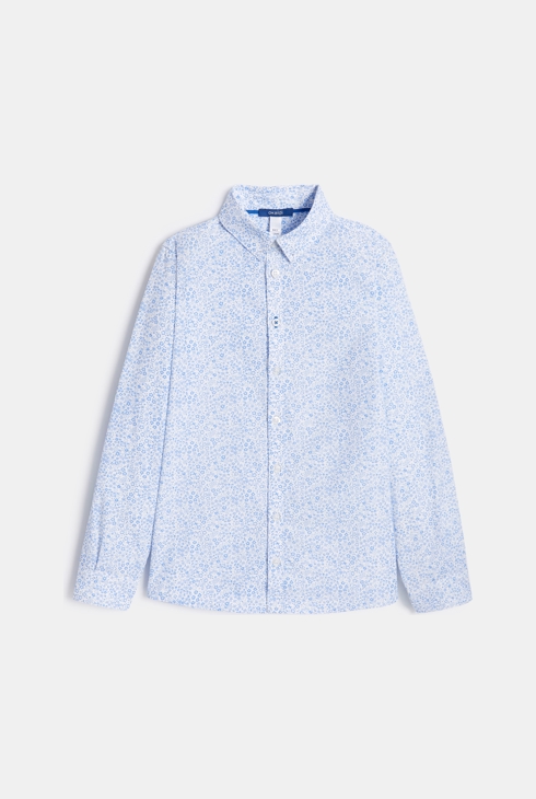 Camicia stampata blu pastello Bambino 1