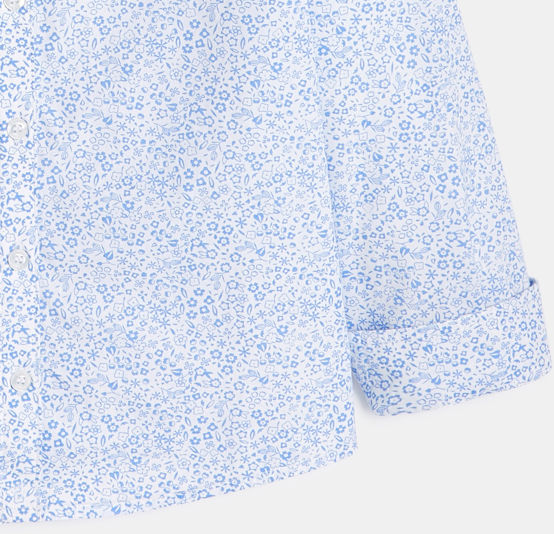 Chemise imprimée bleu pastel Garçon 2