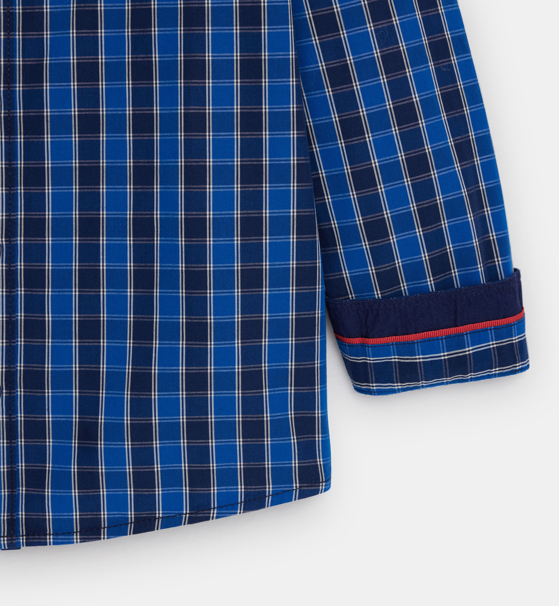 Boy's blue checked shirt 2