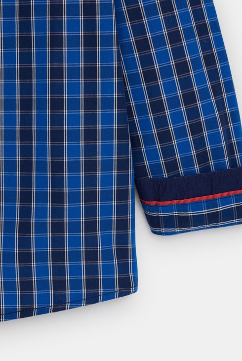 Camisa de cuadros azul niño 2