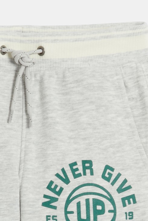 Pantalon de jogging à message gris Garçon 2