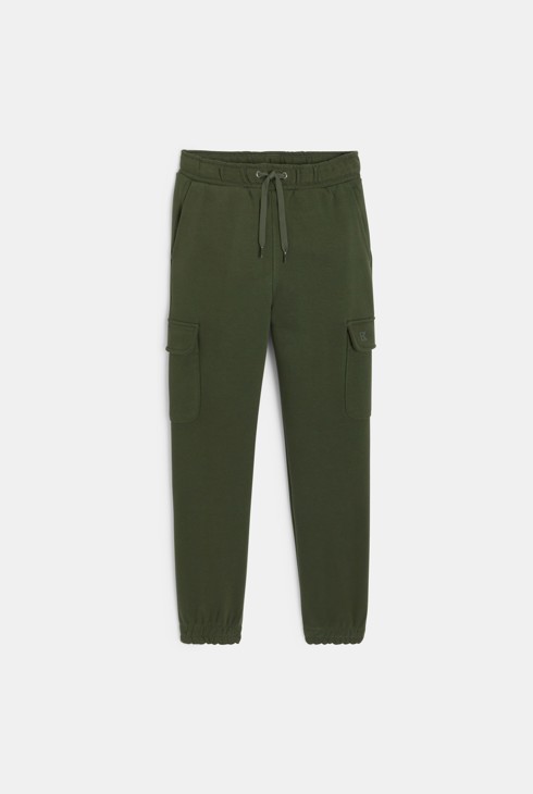 Jogging relax à poches cargo kaki Garçon 2
