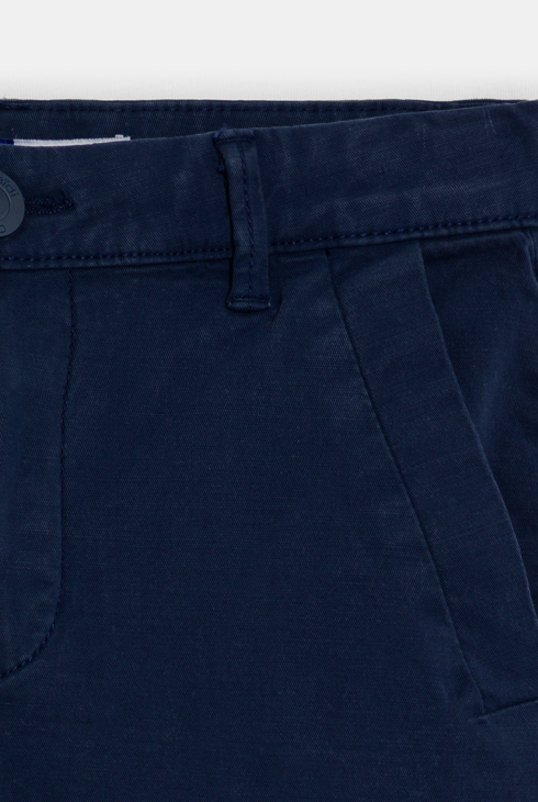 Pantalon chino uni bleu marine Garçon 2