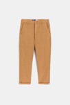 Pantalon chino uni marron Garçon