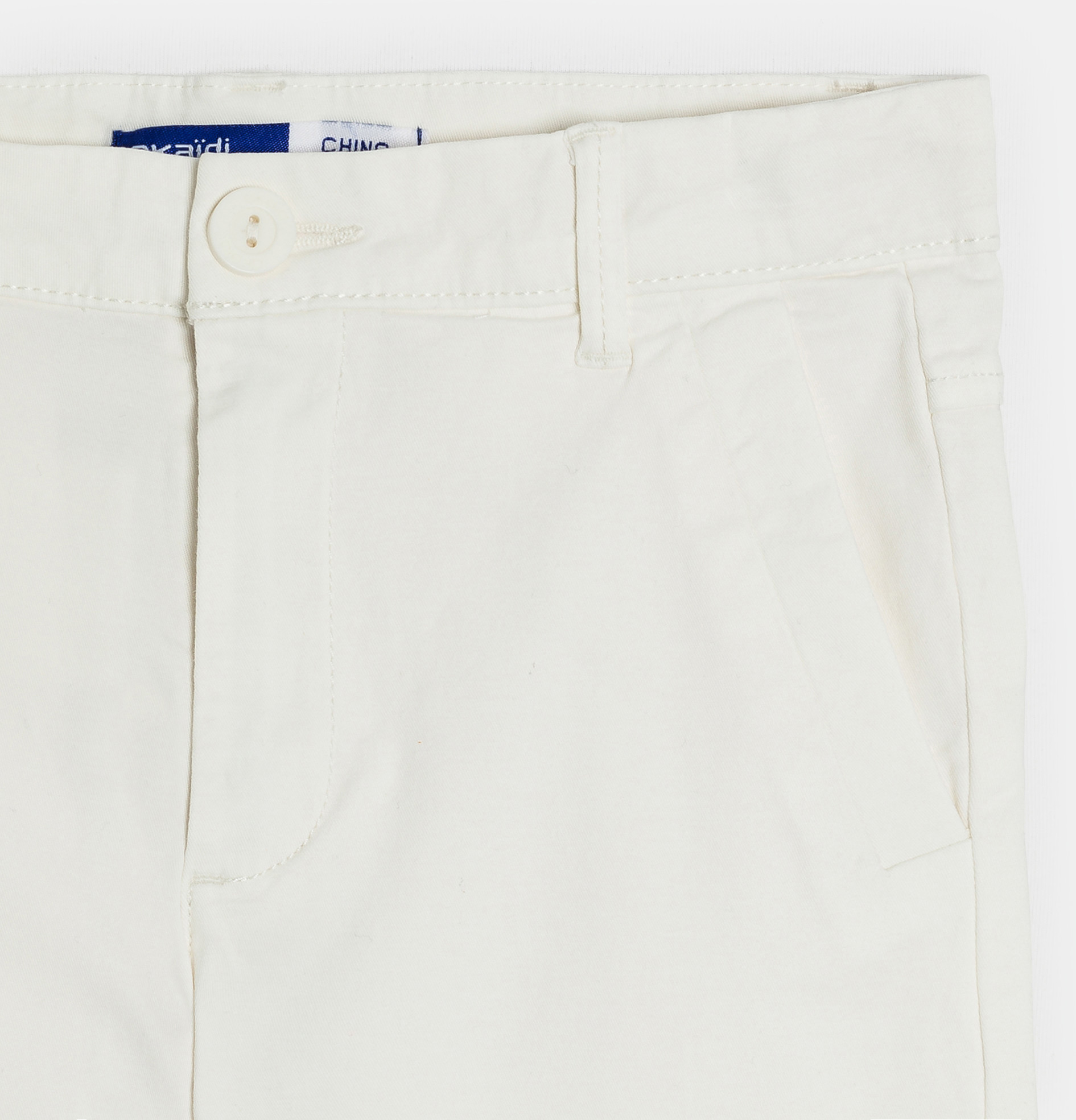 Pantalon chino uni blanc Garçon
