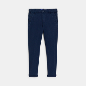 Effen marineblauwe chino broek voor jongens 1