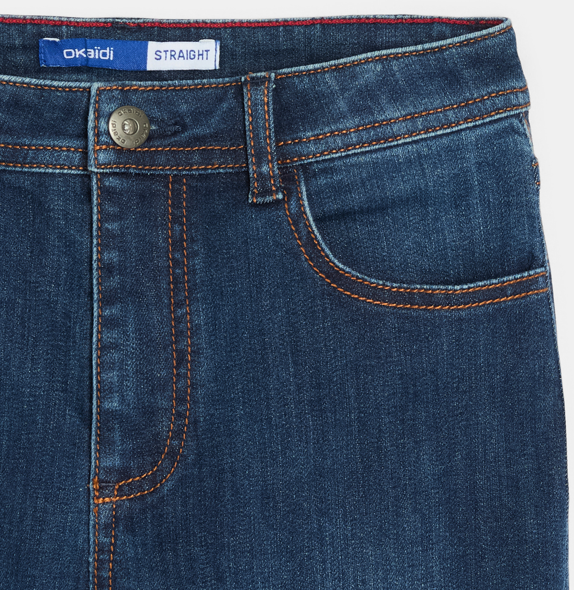 Jean droit ultra-résistant bleu Garçon