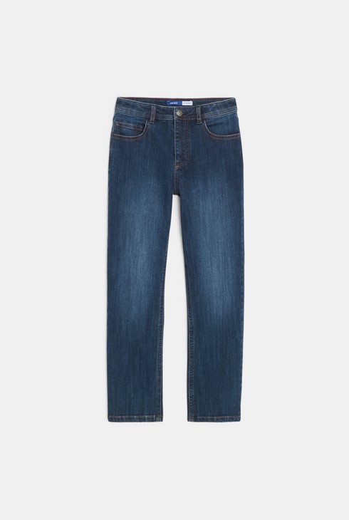 Bardzo wytrzymałe jeansy krój prosty niebieskie dla chłopca 2