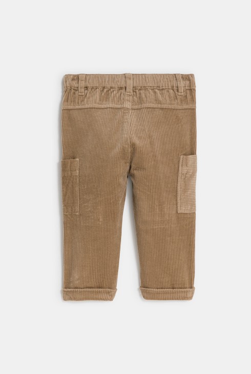Beigefarbene Cordhose mit Taschen Kleinkind Junge 2