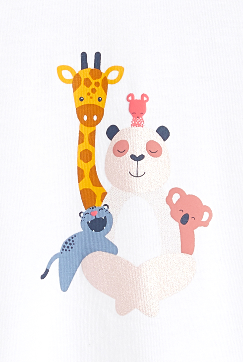 Samarreta mànigues arrufades blanc bebè nena 2