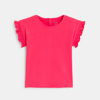 T-shirt manches smockées rose bébé fille